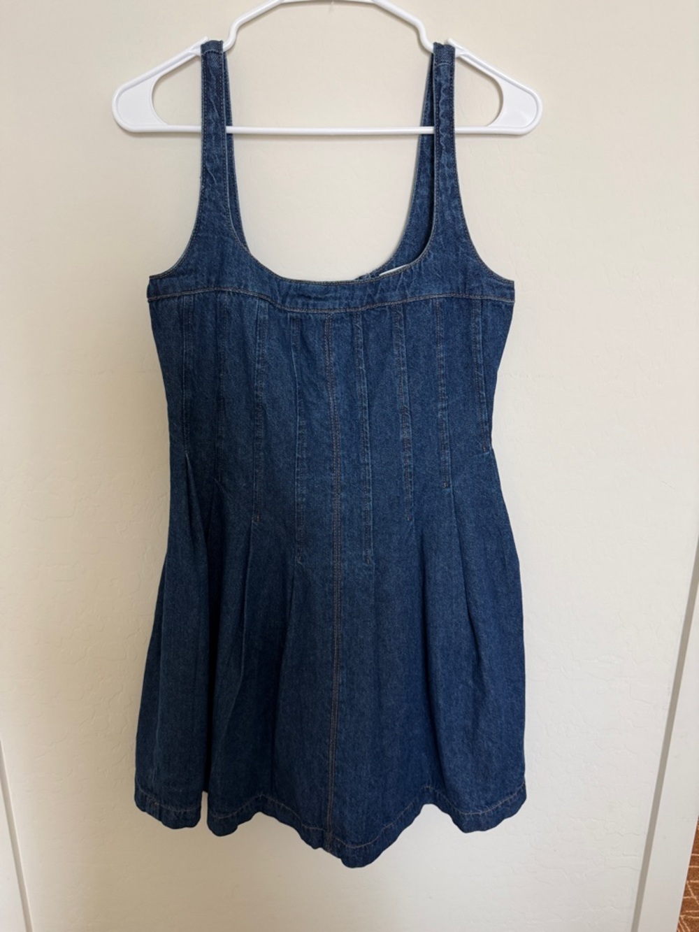 Reformation Denim Tank Dress - Blue